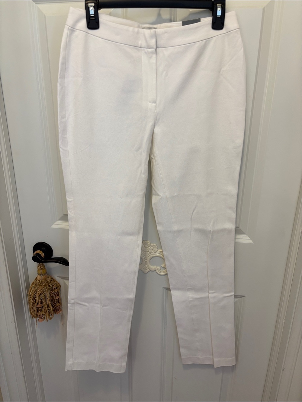 Chico's‎ White Straight-Leg Pants 0.5 - Picture 4 of 14